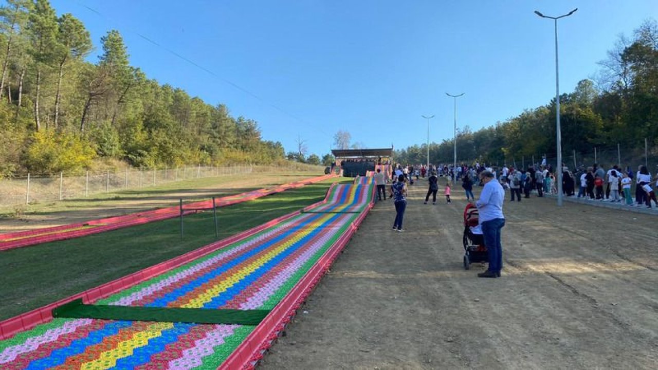 Türkiye'nin en büyük kaydırağı Bursa'da açıldı