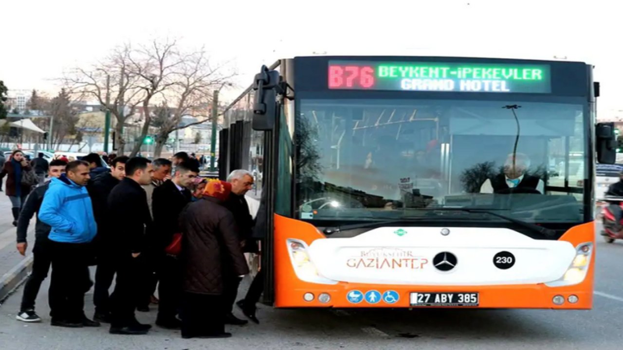 Gaziantep'te Toplu Taşıma Kullanan Vatandaşlar Dikkat