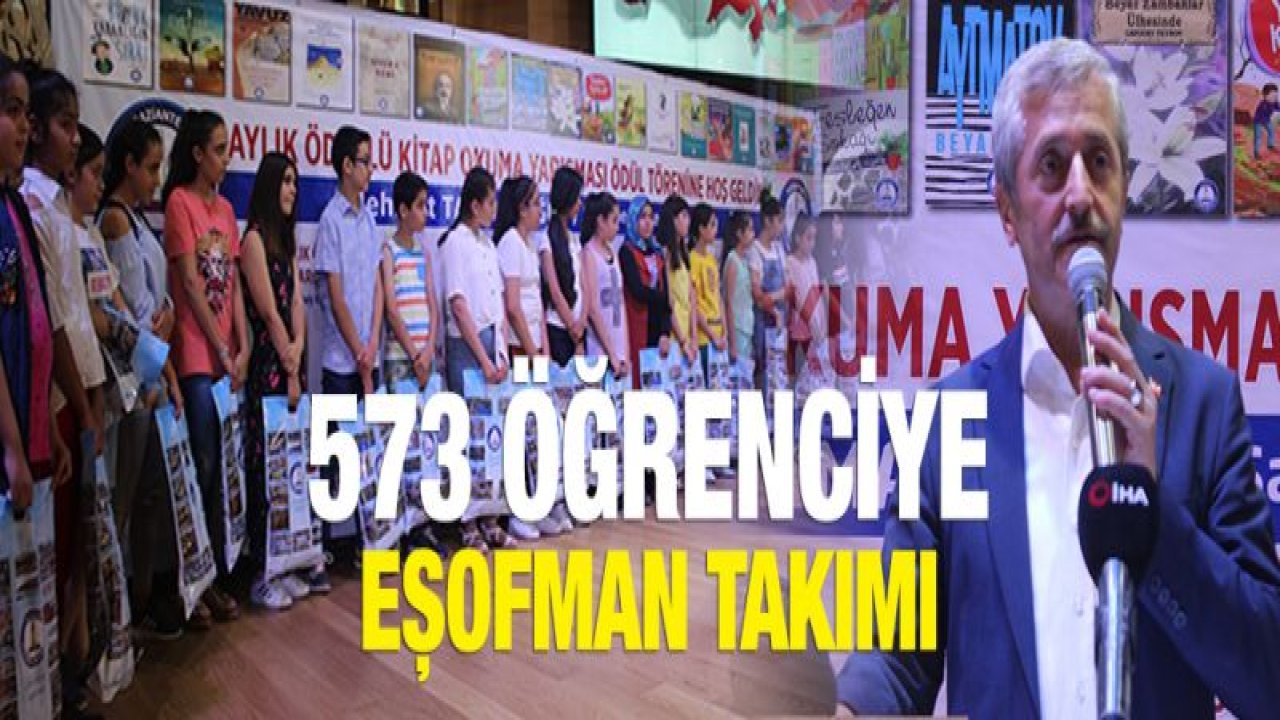 Başarılı 573 öğrenciye eşofman takımı