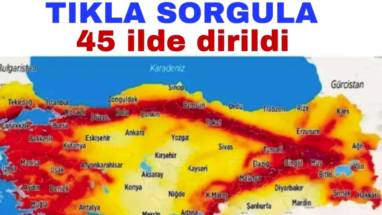 Gaziantep, Kahramanmaraş, Şanlıurfa, Aydın, Bursa Dikkat! Diri fay hatları güncellendi! 45 ilçede büyük risk...