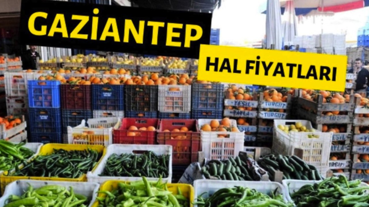 Gaziantep hal fiyatları... Gaziantep'te 7 Aralık Perşembe 2023 Hal'de Meyve, Sebze Fiyatları