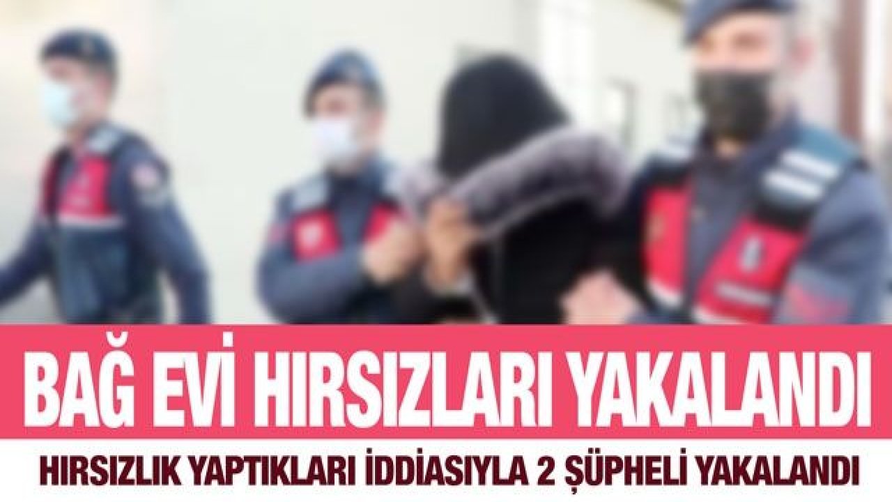 Gaziantep'te bağ evlerinden hırsızlık yaptıkları iddiasıyla 2 şüpheli yakalandı