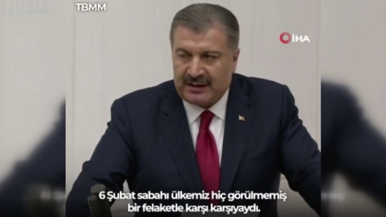 Bakan Koca: Gaziantep, Kahramanmaraş, Kilis, Osmaniye, Şanlıurfa, Adıyaman, Malatya, Elazığ ve Hatay'dan Helallik istedi