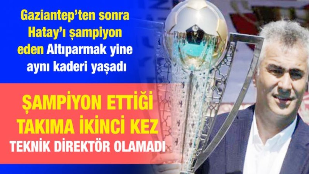 Hatayspor'da Altıparmak dönemi sona erdi!