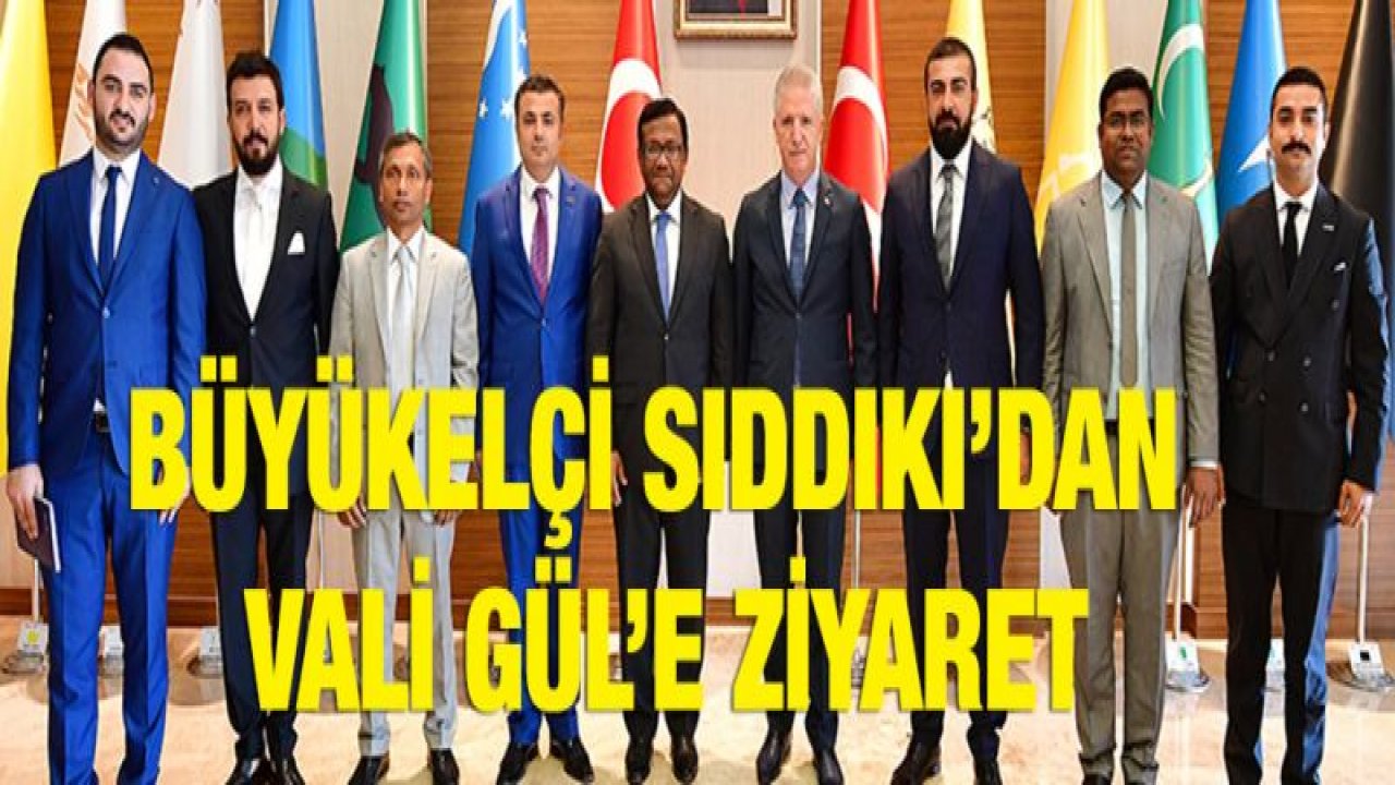 Büyükelçi Sıddıkı'dan Vali Gül'e Ziyaret