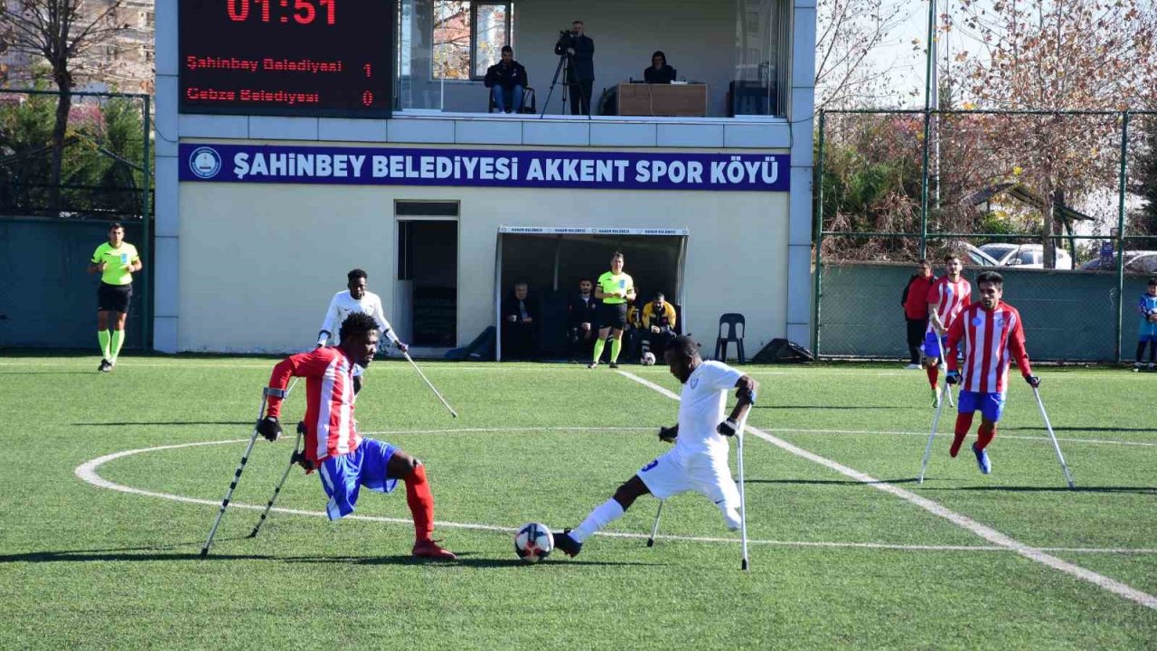 Gaziantep'in Gururu Şahinbey Ampute! Şahinbey Ampute, Gebze Belediye Spor’u 4-0 mağlup etti