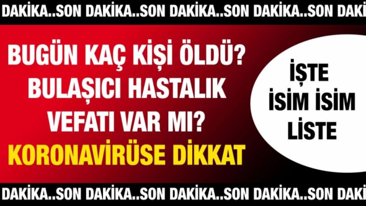 #SonDakika...#Gaziantep'te Virüs vefatında son durum ne? 08.01.2021(Cuma) Bugün ölen kaç kişi? Harita yeşile döndü... İşte #Gaziantep'te günün defin listesi...