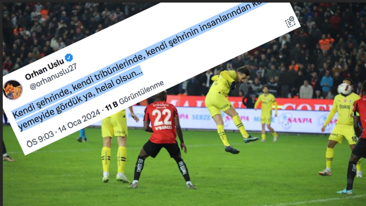 Gaziantep FK - Fenerbahçe Maçında Üzen olay! ORHAN USLU'YA YAPILANLARA TEPKİ YAĞDI!