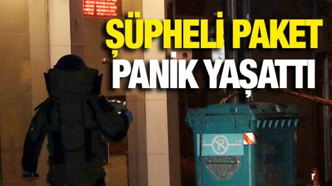 Gaziantep'te şüpheli paket fünye ile patlatıldı!..