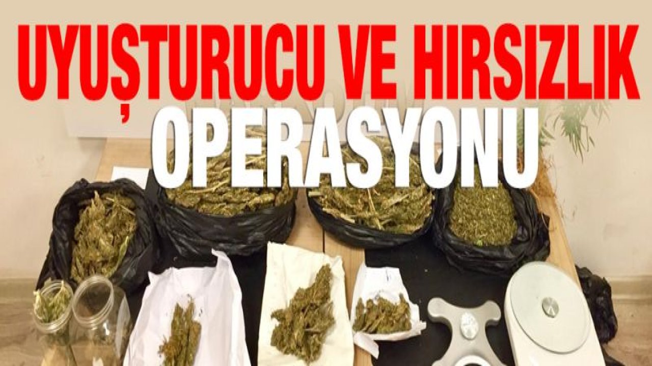 Uyuşturucu ve Hırsızlık operasyonu