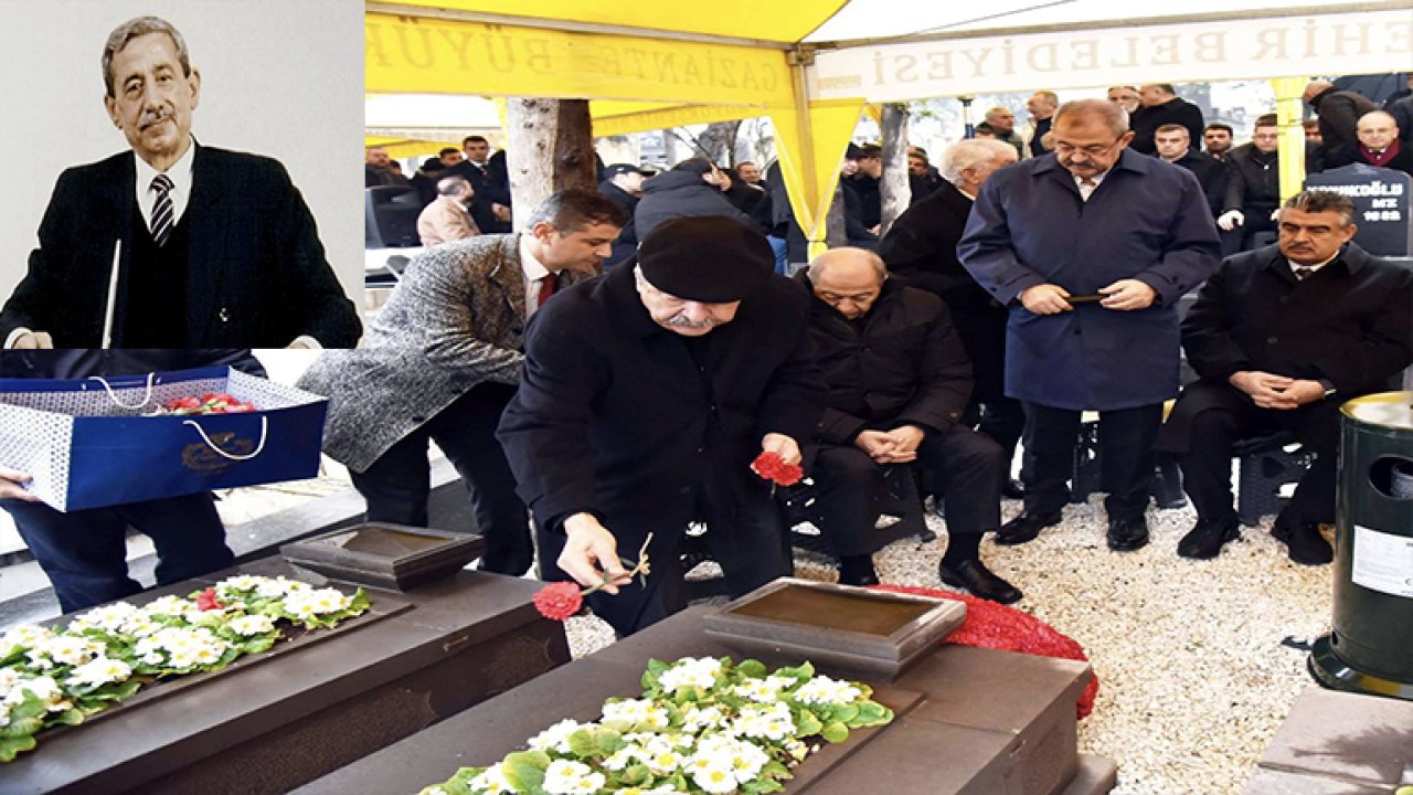 Gaziantep'te Sanayinin Temelini Atan Merhum Sani Konukoğlu mezarı başında dualarla anıldı