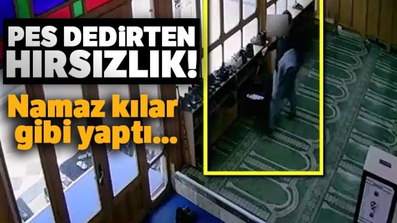 Namaz kılar gibi yaptı valizi çaldı