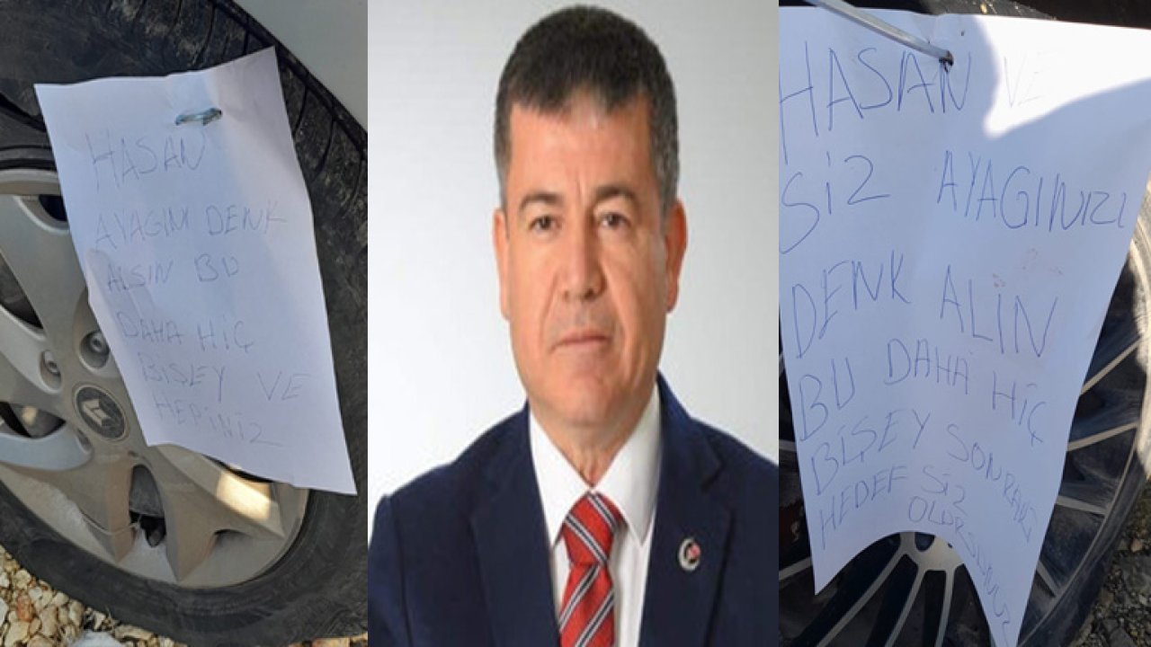 Nurdağı BBP adayı Hasan Dilek’e şişli tehdit mesajı