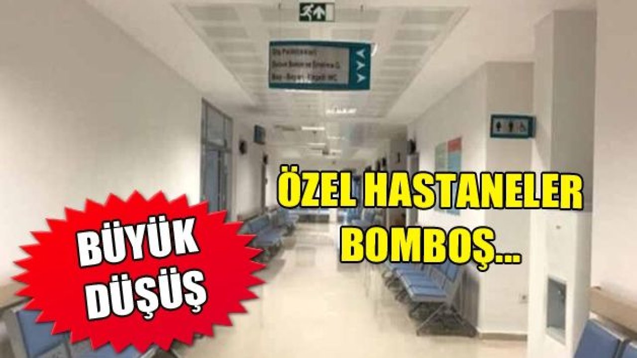 Gaziantep’teki Özel Hastaneler bomboş!