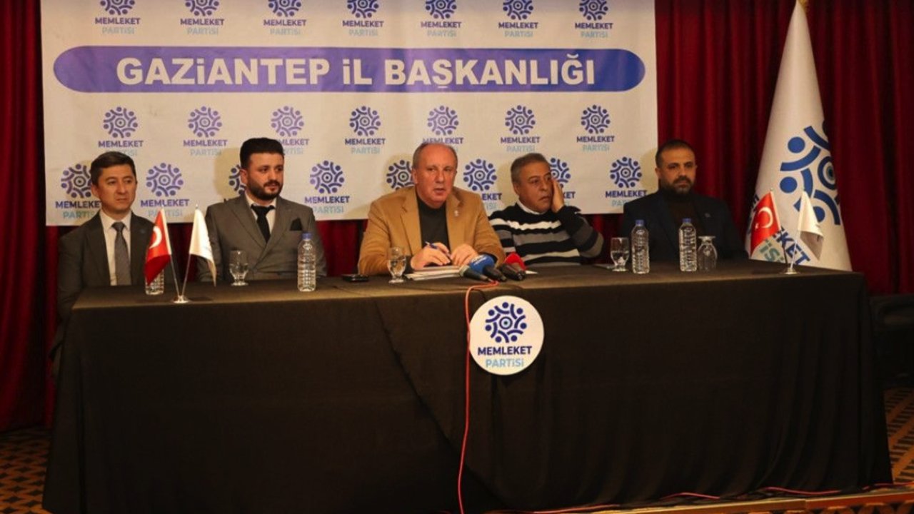 Memleket Partisi Genel Başkanı İnce, Gaziantep'te basın mensuplarıyla buluştu