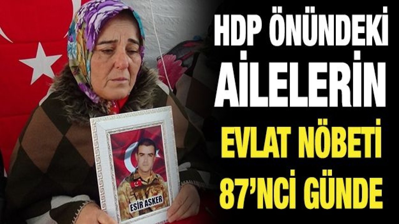 HDP önündeki ailelerin evlat nöbeti 87’nci günde