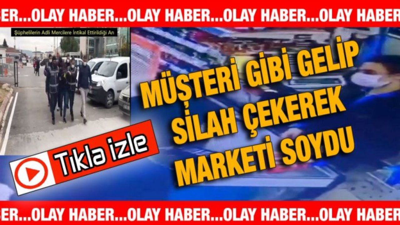 Video İzle...Gaziantep'te Müşteri Gibi Geldiği Marketi Silahla Soymaya Çalıştı...Yakayı Ele Verdi