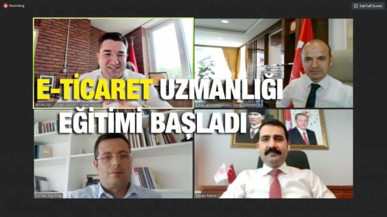 İKA koordinasyonunda E-Ticaret uzmanlığı eğitimi başladı