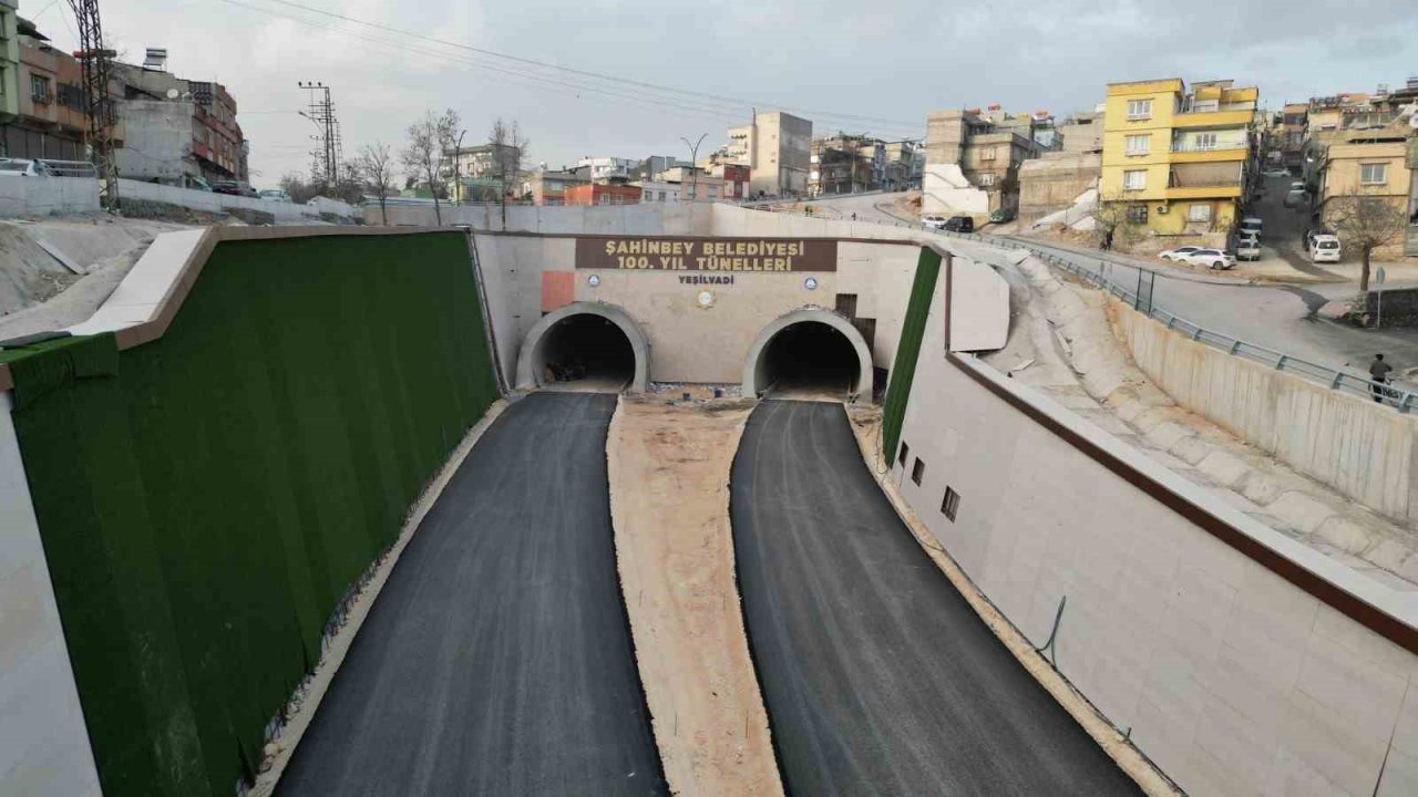 Gaziantep trafiğini rahatlatacak Şahinbey 100. yıl tünelleri projesinde sona doğru