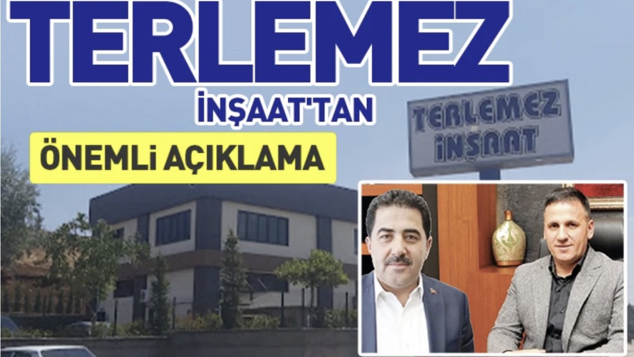 Terlemez İnşaat'tan önemli açıklama