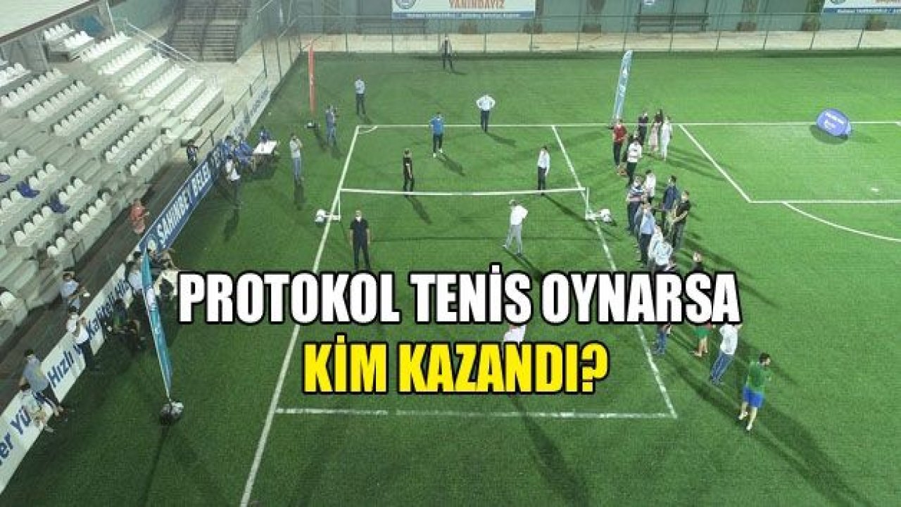 Protokolün ayak tenisi keyfi