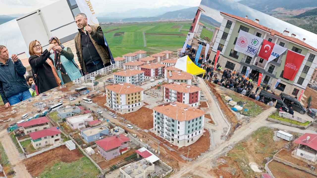 Gaziantep Nurdağı’nda tamamlanan konutlar sahiplerine teslim ediliyor