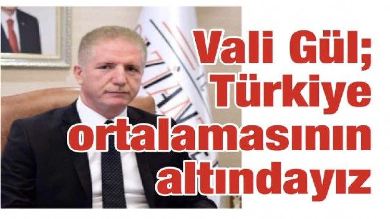 Türkiye ortalamasının altındayız