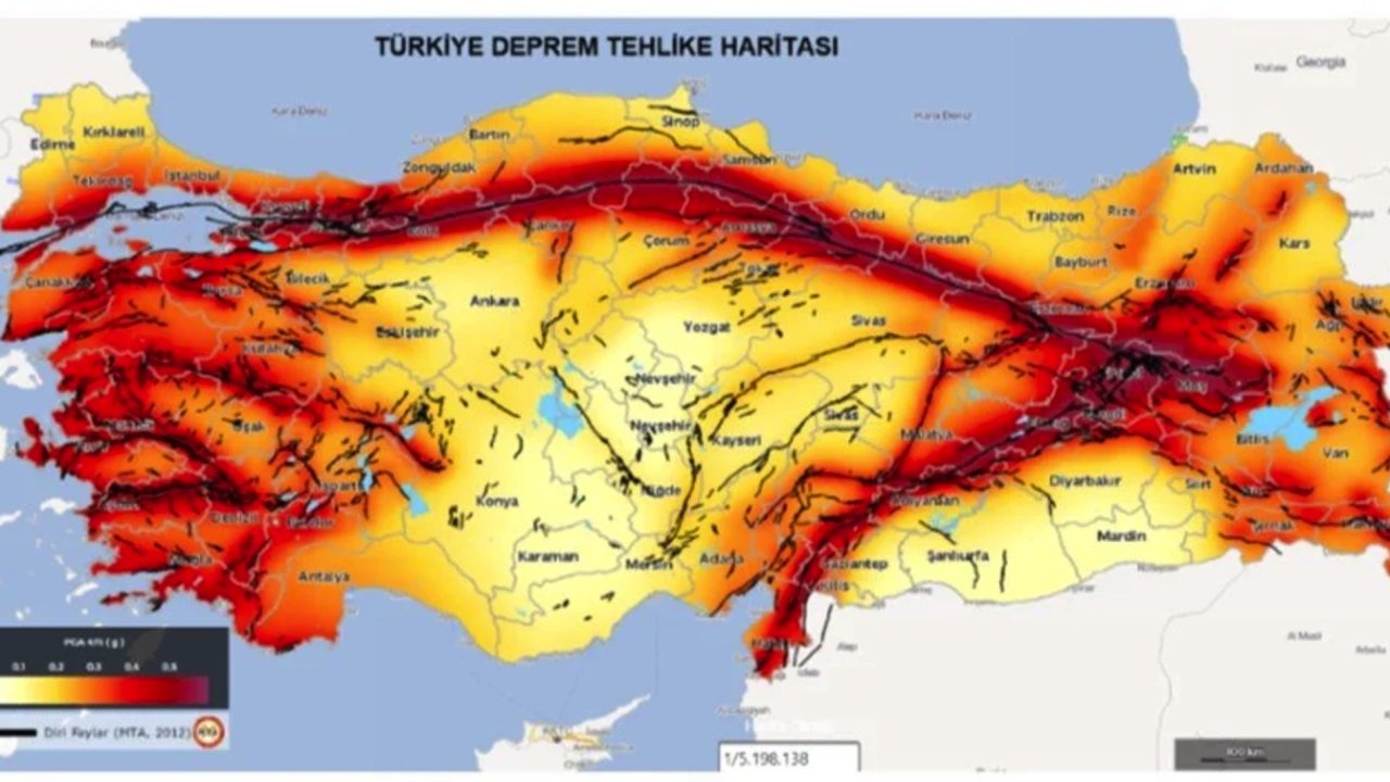 Gaziantep dahil 45 İl İçin Uyarı Yapıldı! Türkiye'nin Deprem Fay Hattı Güncellendi