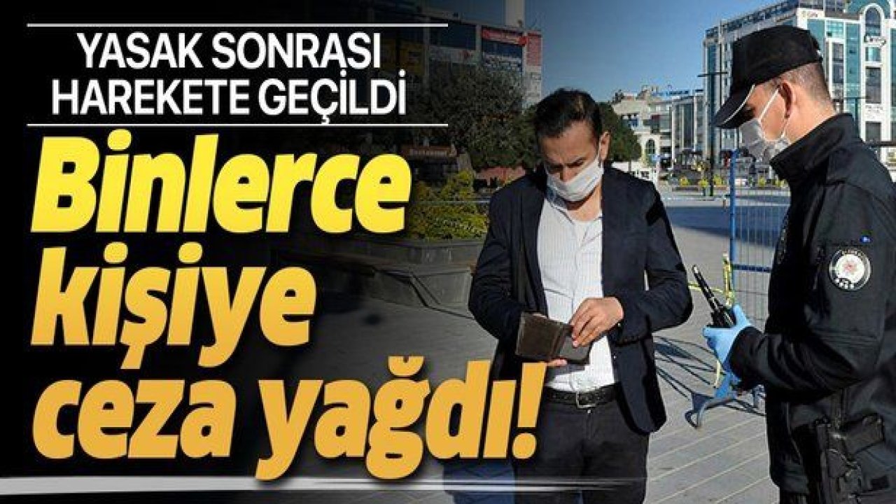 Bin 857 kişiye sosyal mesafe ve maske cezası