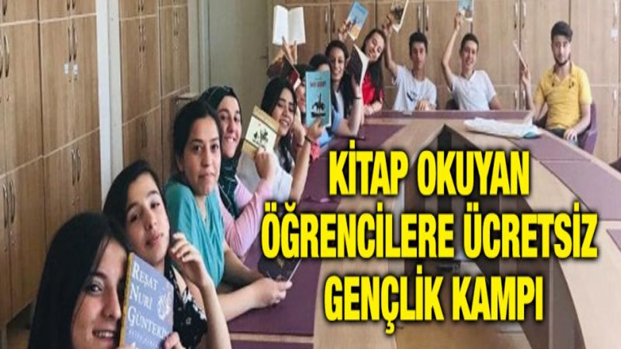 Kitap okuyan öğrencilere ücretsiz gençlik kampı