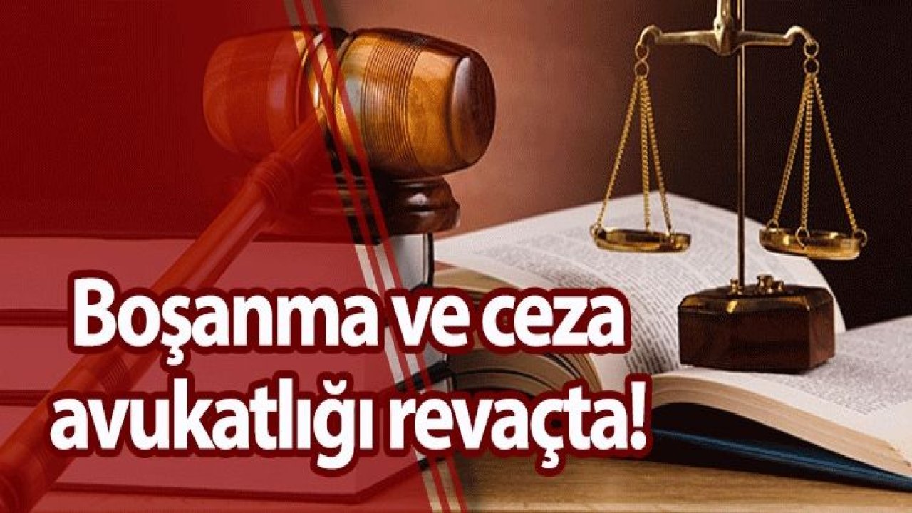 Boşanma ve ceza avukatlığı revaçta!