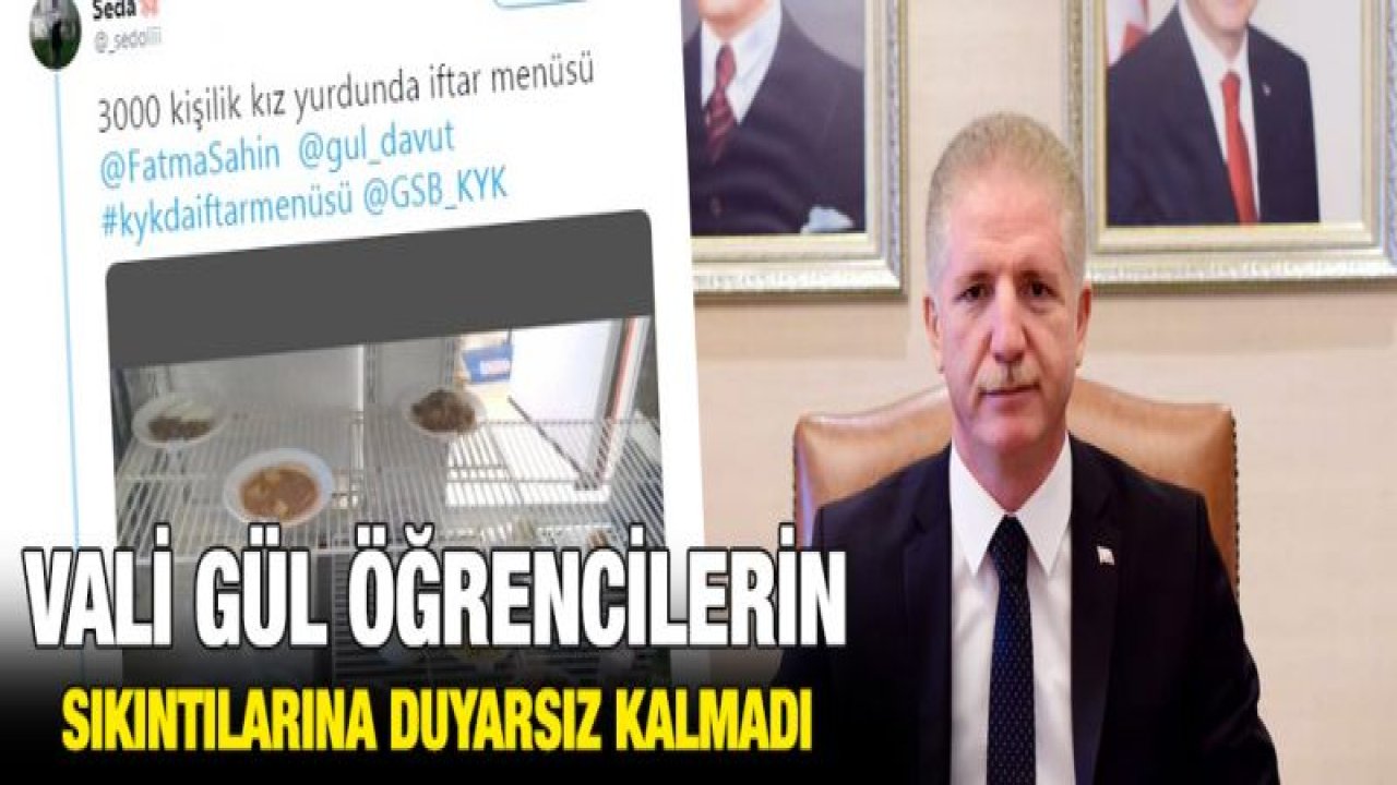 Vali Gül duyarsız kalmıyor