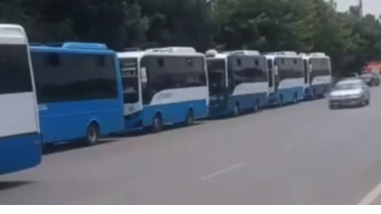 Gaziantep'te Özel Halk Otobüsleri Kontak Kapattı
