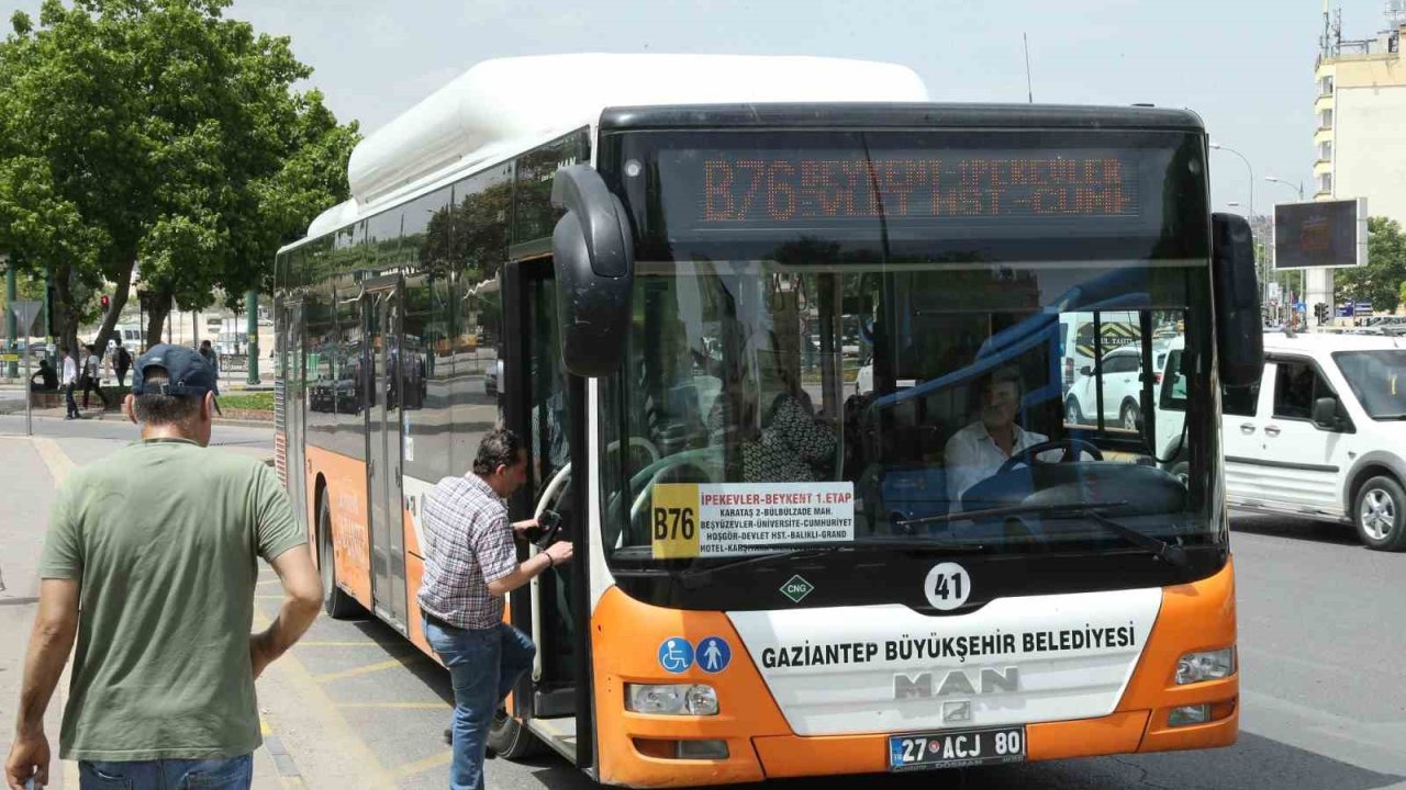 Gaziantep'te Vatandaşlara Müjde! Toplu Ulaşım Ücretsiz