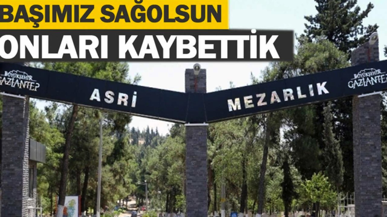 Gaziantep'te Kurban Bayram Arefesi'nde Üzen Vefatlar! 15 Haziran 2024 Gaziantep'in Vefat Ve Defin Listesi