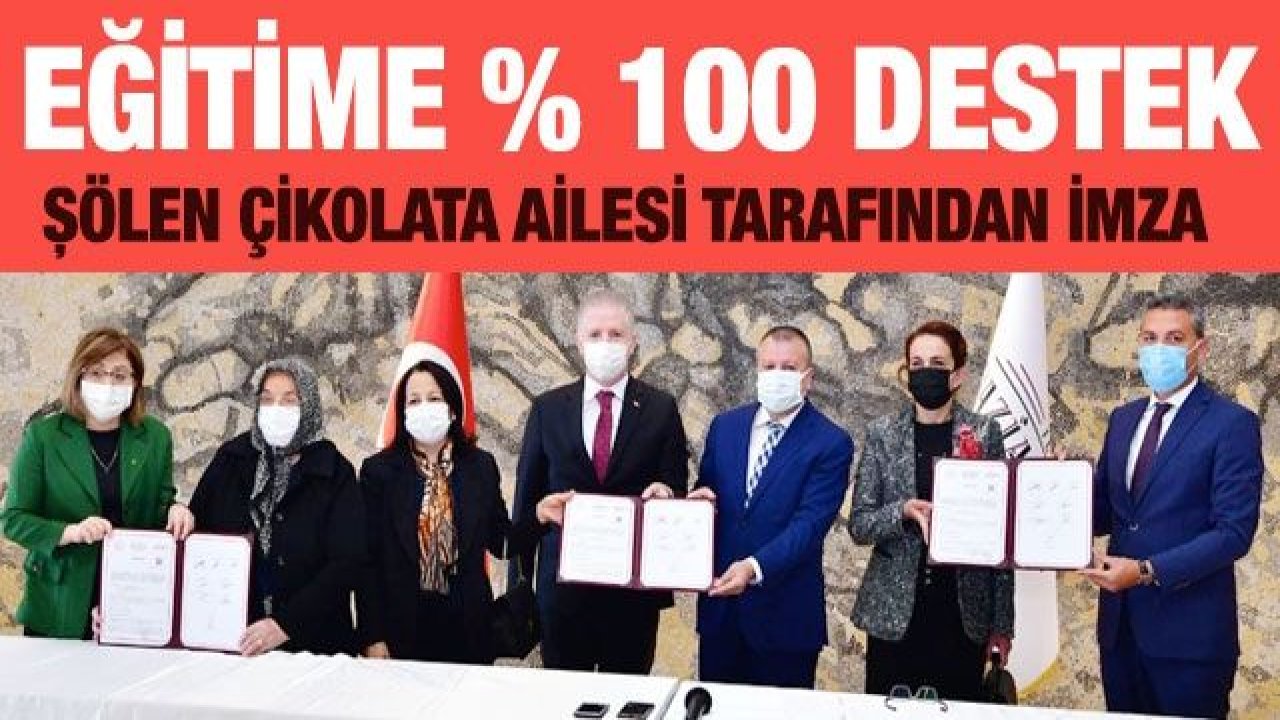 Hayırsever Şölen Çikolata ailesinden 32 derslikli Ortaokul ve 32 derslikli İlkokul için imza