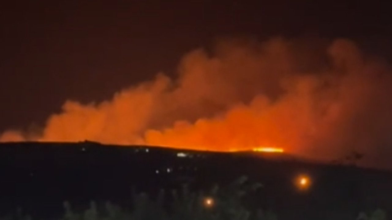 Gaziantep'in Kızılhisar bölgesinde yangın çıktı