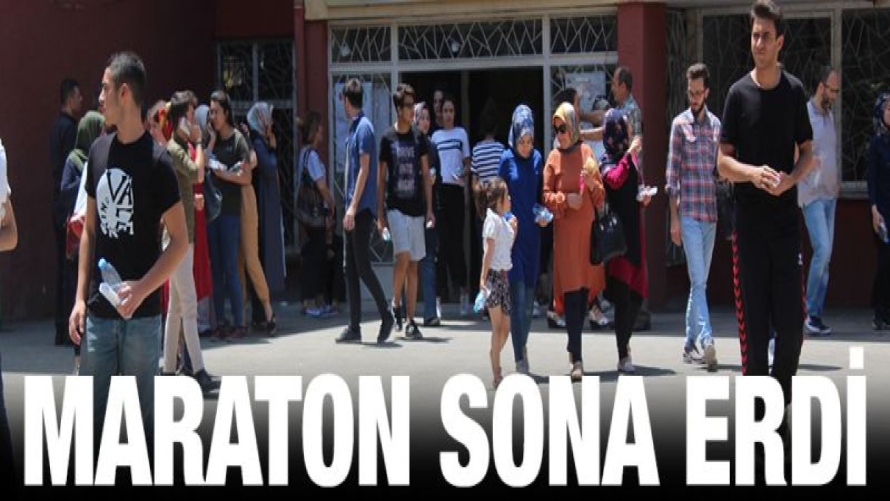 Sınav maratonu sona erdi