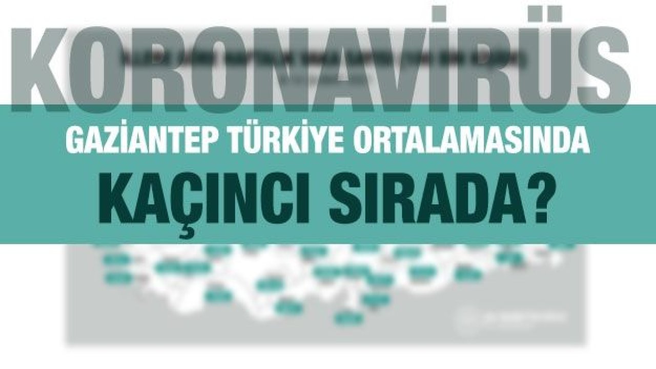 Gaziantep Türkiye ortalamasında kaçıncı sırada?