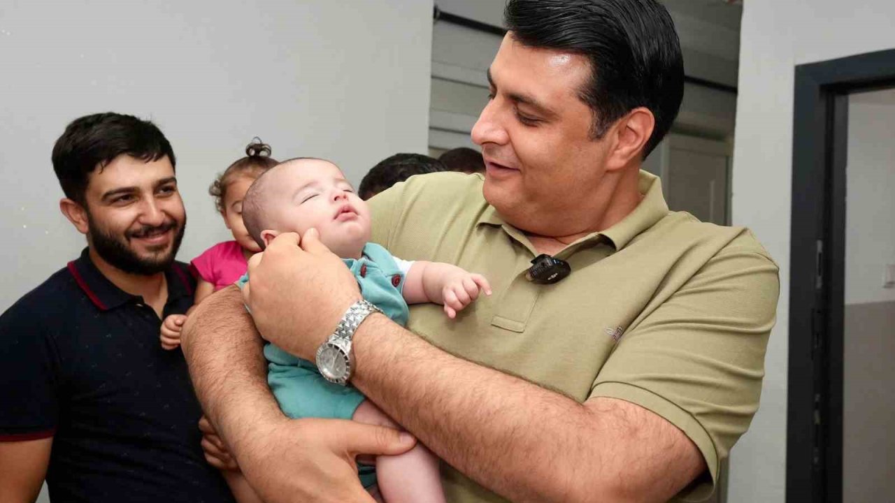 Başkan Umut Yılmaz, 31 Mart'ta Doğan Bebek Umut Yılmaz’ı Ziyaret Etti