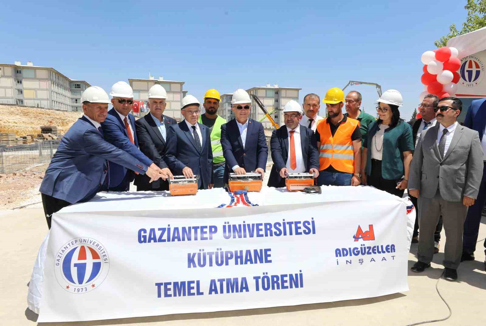Gaziantep Üniversitesinde yeni kütüphane binasının temeli atıldı
