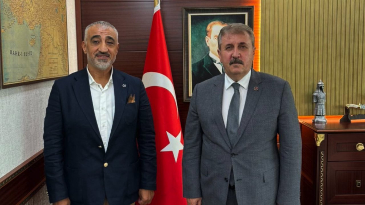 Orhan Kızılaslan, Genel Merkezde BBP Genel Başkanı Mustafa Destici ile görüştü