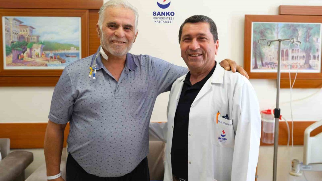 Elazığ’dan Gaziantep’e gelen hasta, şifayı SANKO Üniversitesi Hastanesi’nde buldu