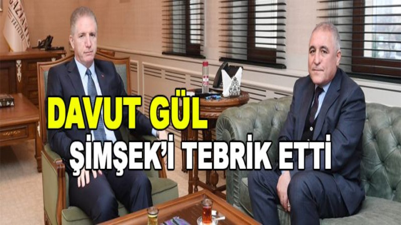 Vali Gül, Şimşek'i tebrik etti