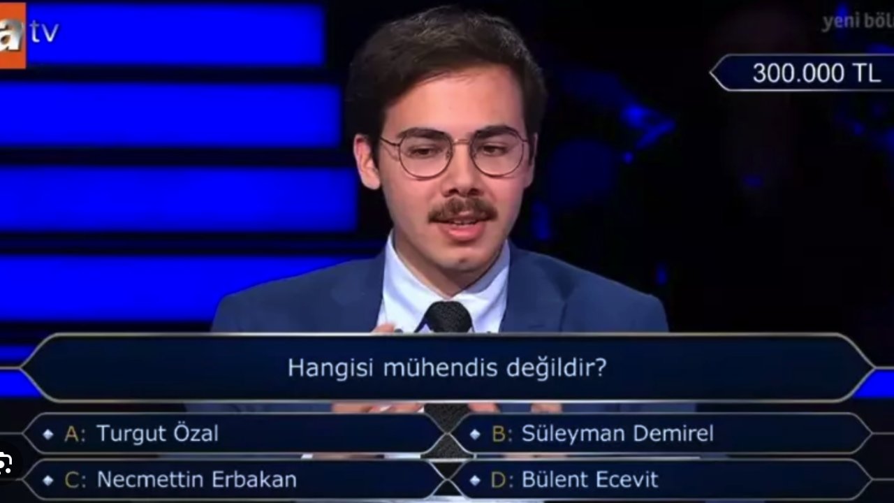 Kim Milyoner Olmak İsterde Zor Anlar: Bülent Ecevit mühendis mi?