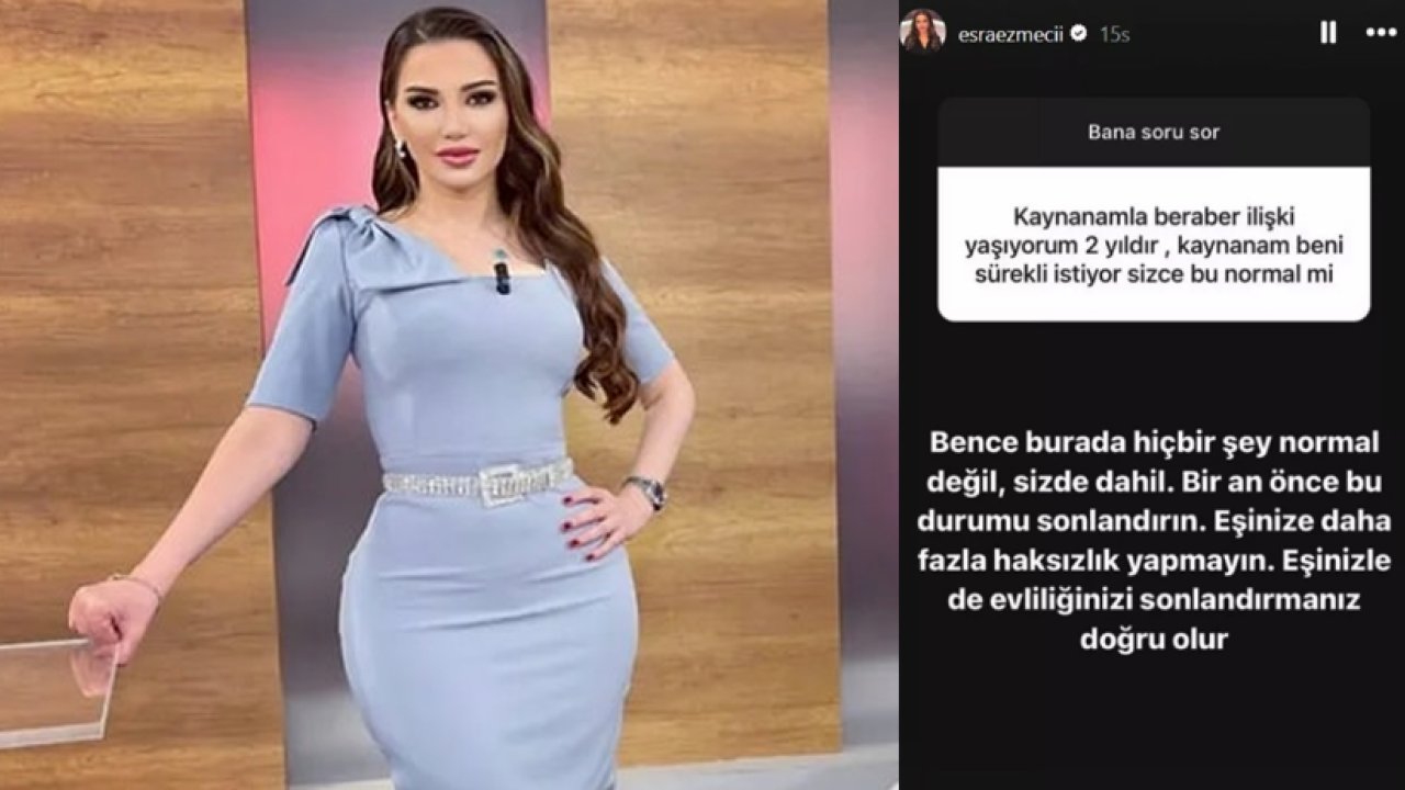 Esra Ezmeci'ye Şaşırtan Soru: "Kaynanamla İlişki Yaşıyorum"