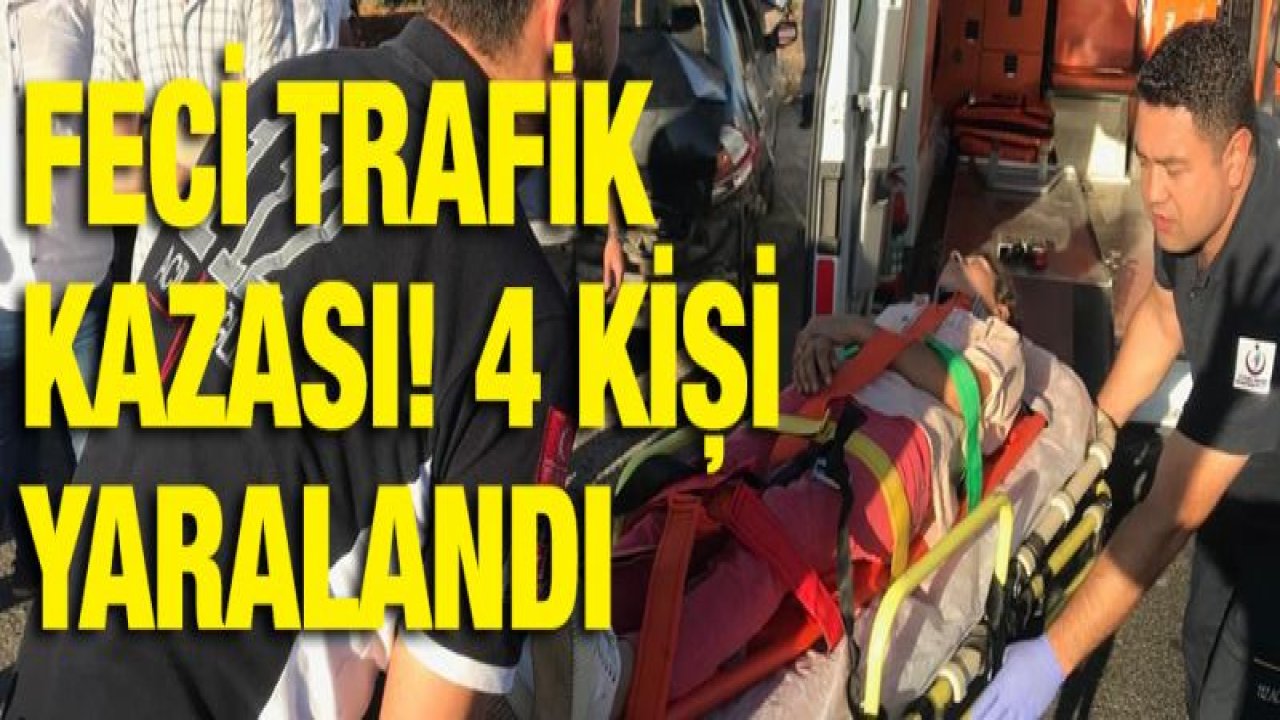 Gaziantep'te iki otomobil çarpıştı: 4 yaralı