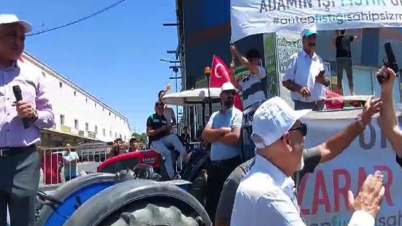 Gaziantep'te Fıstık PROTESTOSU'NDA ŞOK! Milletvekili Melih Meriç Konuşurken SİLAH SIKILDI