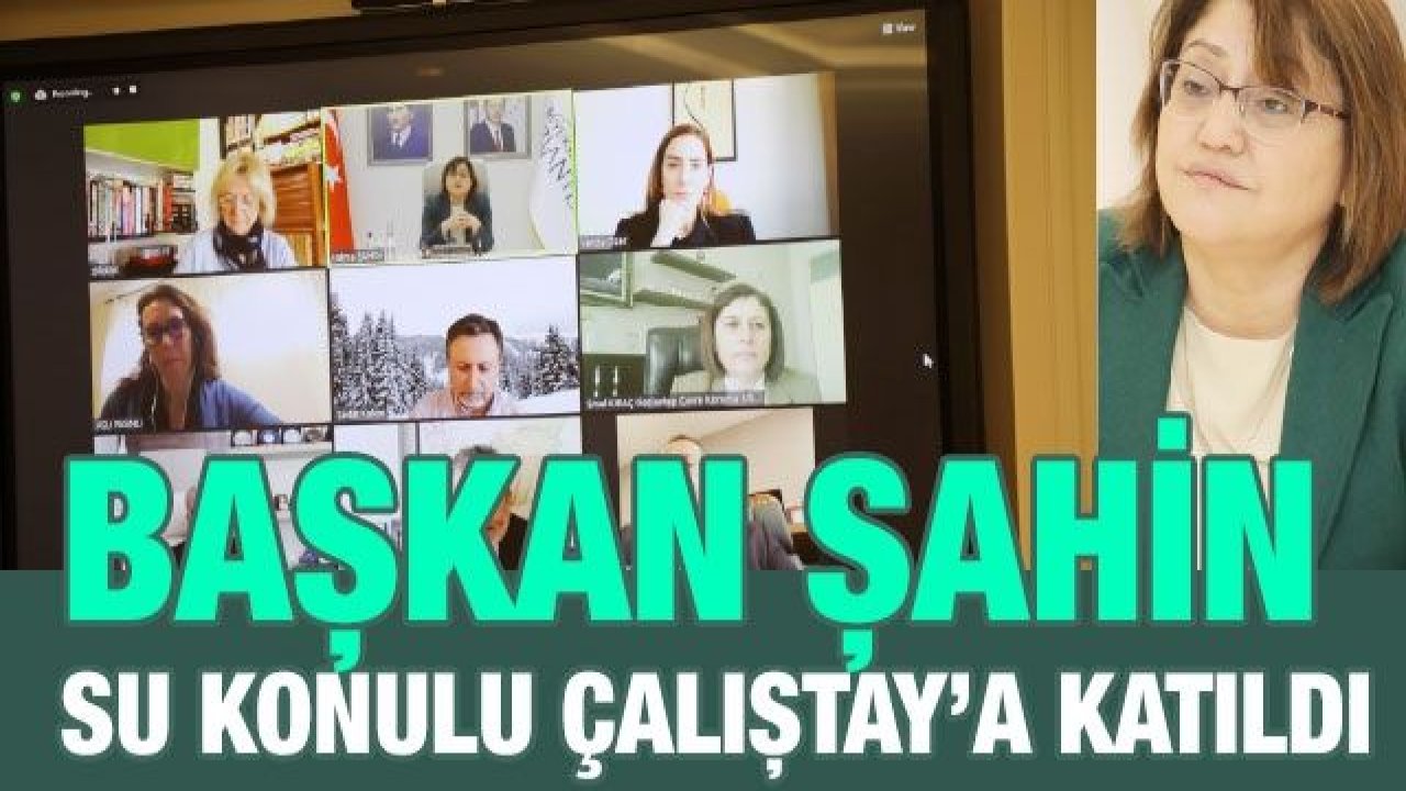 Başkan Şahin Su Konulu Çalıştay’a Katıldı