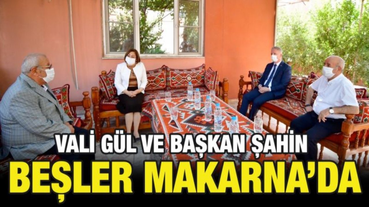 Vali Gül ve Başkan Şahin, Beşler Makarna'da